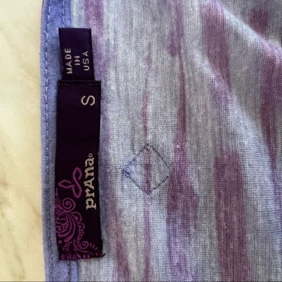 Prana Purple Aleah 3/4 Sleeve V-Neck Lightweight Shirt Pullover Top Size Small - Picture 7 of 7